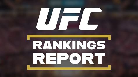 ufc forum|UFC Rankings Report .